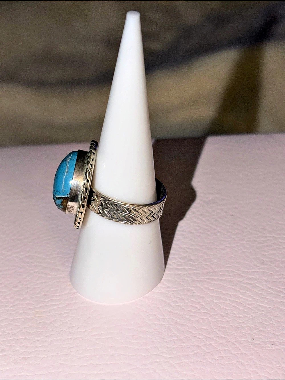 Turquoise Statement Ring Size 7.5 - Picture 2 of 3